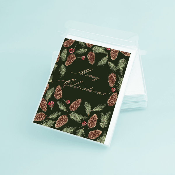 Pinecone Pattern "Merry Christmas" - themonogram manor 