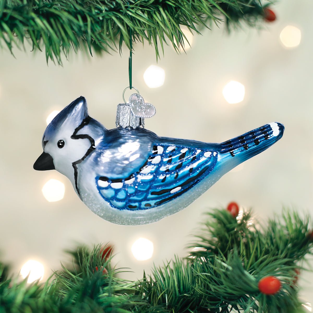 Bright Blue Jay Ornament - themonogram manor 