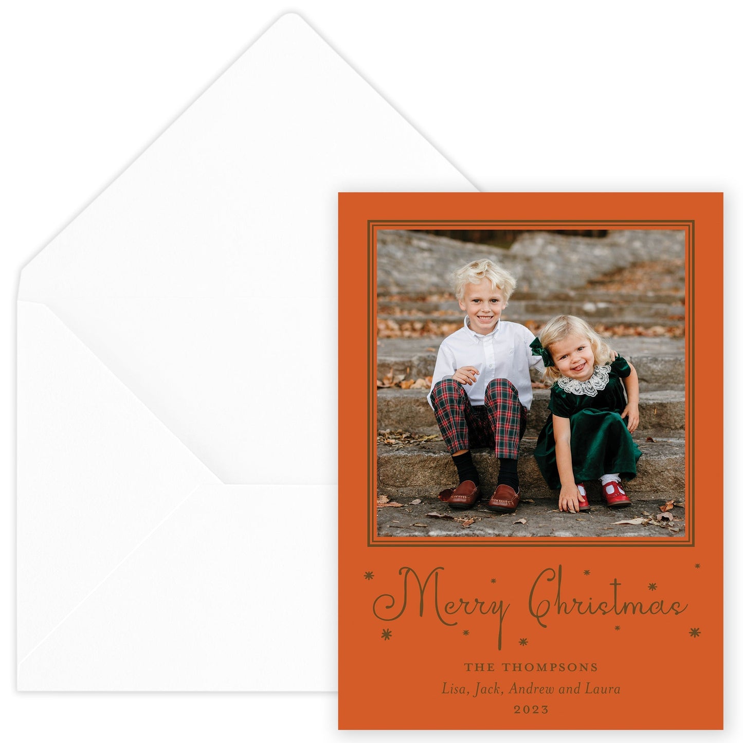 marmalade merry christmas drip holiday card - themonogram manor 
