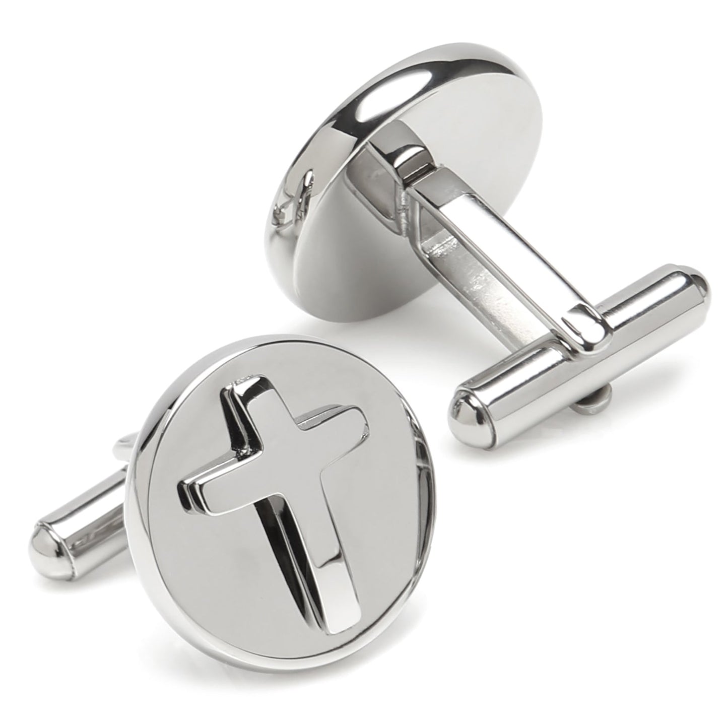 Cross Stainless Steel Cufflinks and Tie Clip Gift Set - themonogram manor 