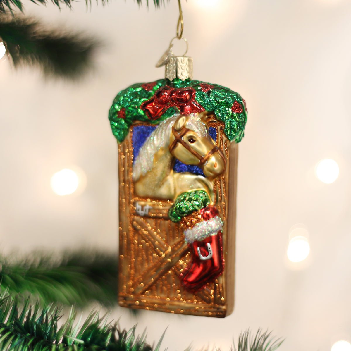 Horse In Stall Ornament - themonogram manor 