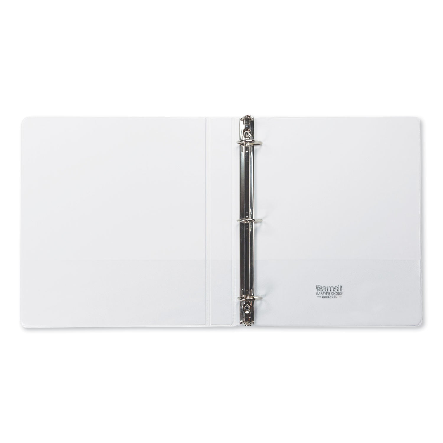 Samsill Earth's Choice Biobased D - Ring View Binder, 3 Rings, 1" Capacity, 11 x 8.5, White - themonogram manor 