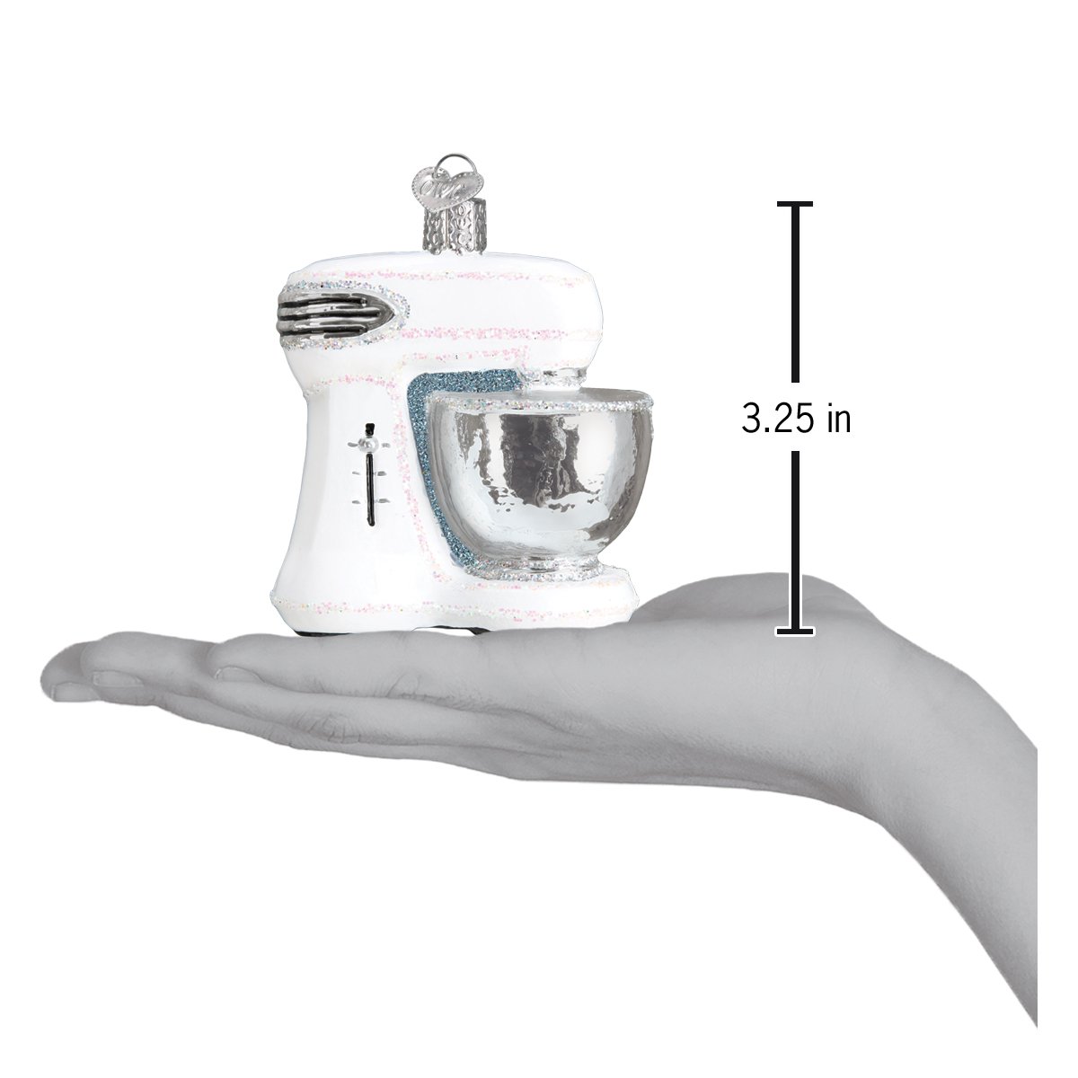 White Mixer Ornament - #themonogram manor #