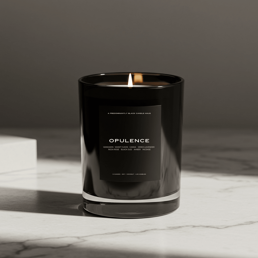 AN OPULENCE CANDLE - themonogram manor 