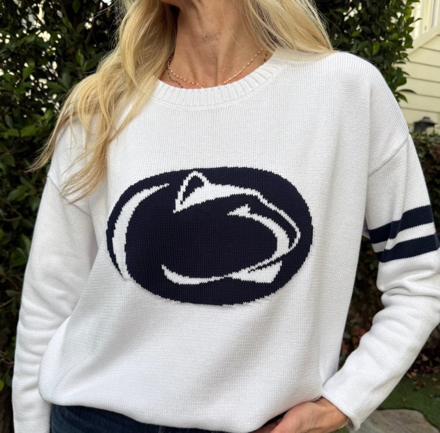 Penn State Long Sleeve – White Design - themonogram manor 