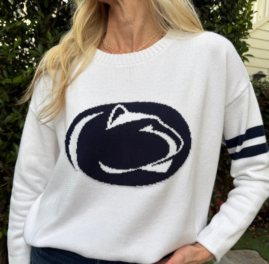 Penn State Long Sleeve – White Design - themonogram manor 