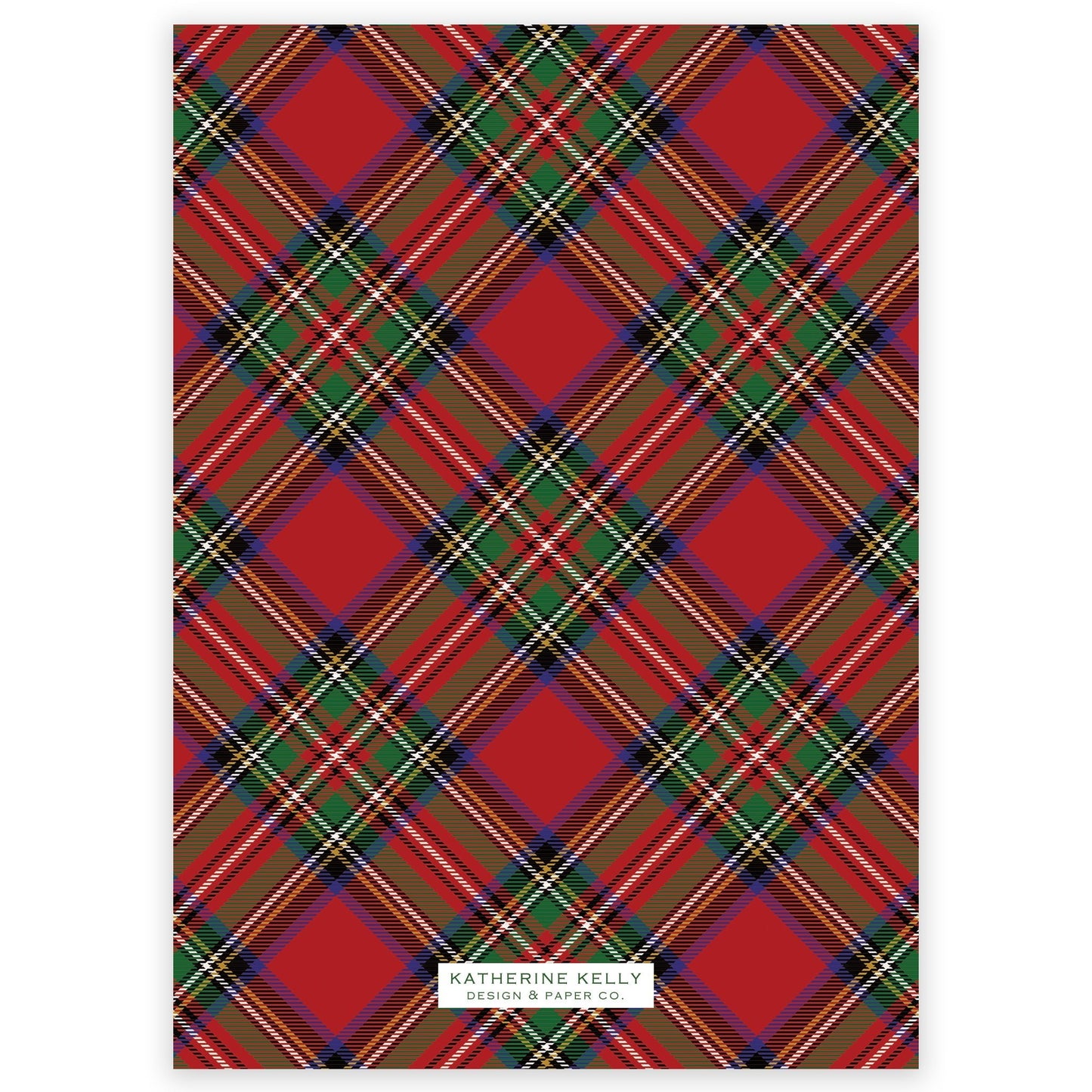 christmas tartan portrait holiday card - themonogram manor 