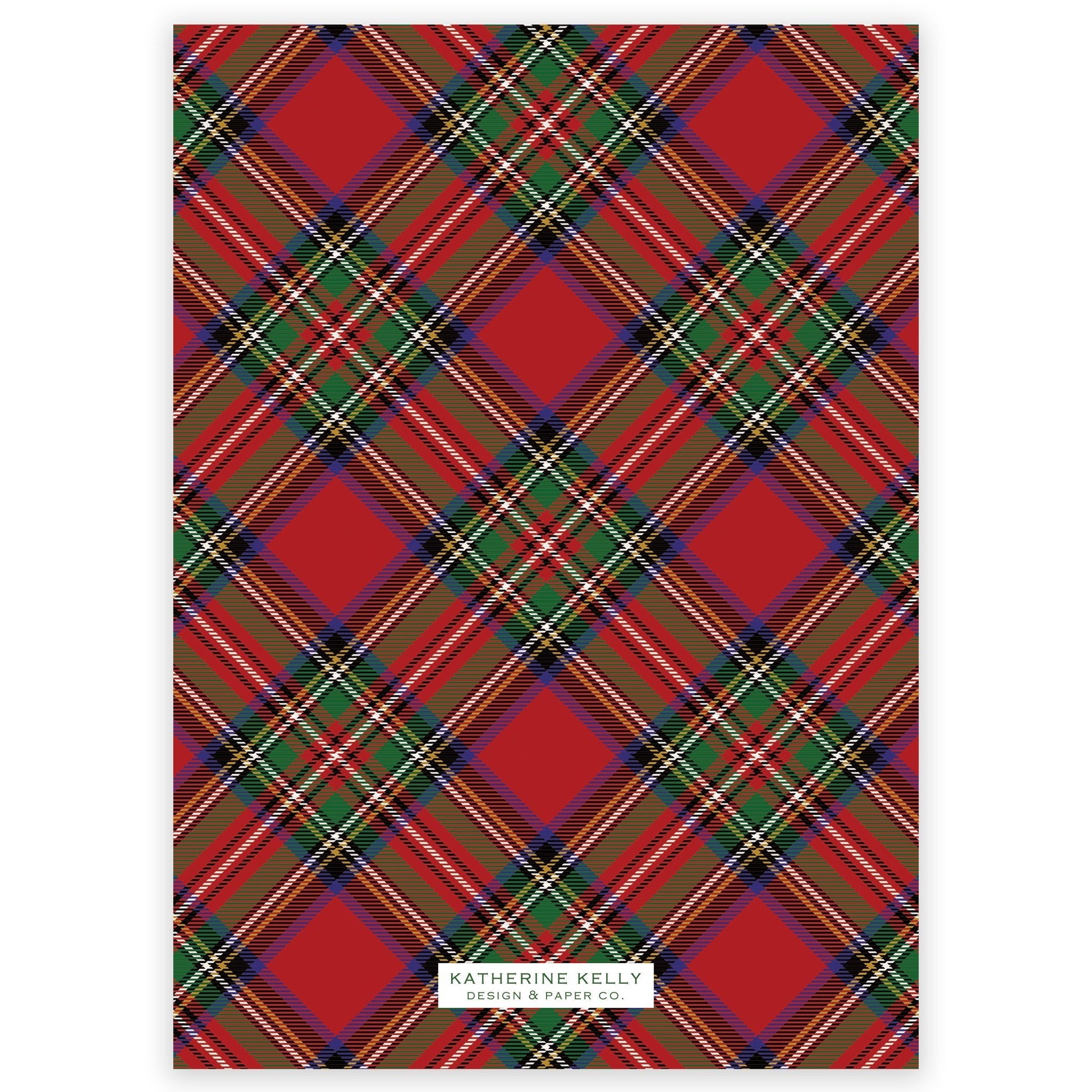 christmas tartan portrait holiday card - themonogram manor 
