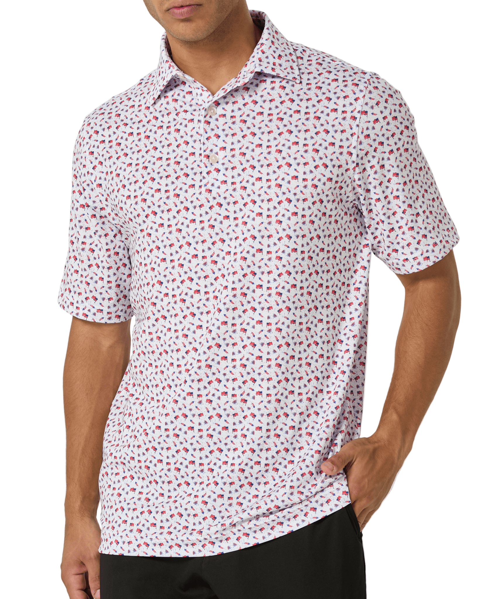Golf Of America Men's Polo - themonogram manor 