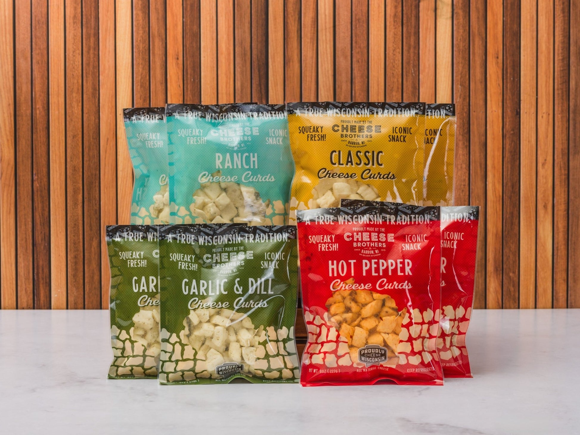 Wisconsin Cheese Curds Sampler (8 - Pack) *Ships Fresh Daily* - themonogram manor 
