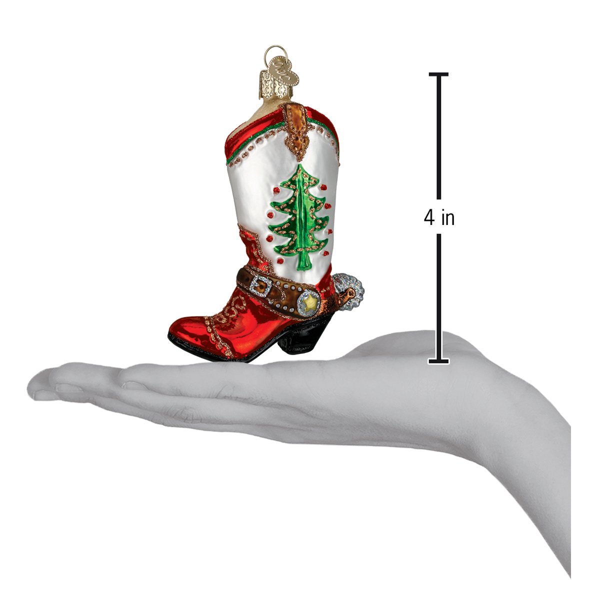 Christmas Cowboy Boot - themonogram manor 