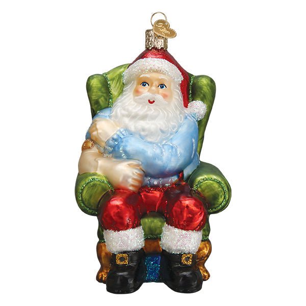 Santa Claus Vaccinated Ornament - themonogram manor 