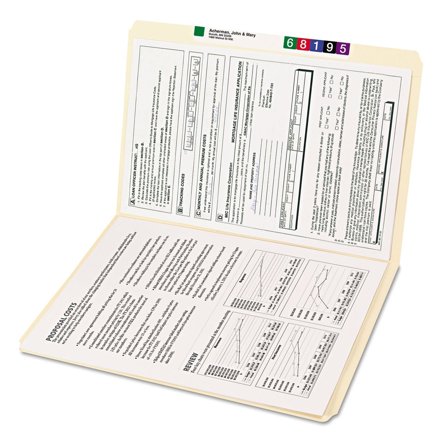 Smead Reinforced Tab Manila File Folders, Straight Tabs, Legal Size, 0.75" Expansion, 11 - pt Manila, 100/Box - themonogram manor 