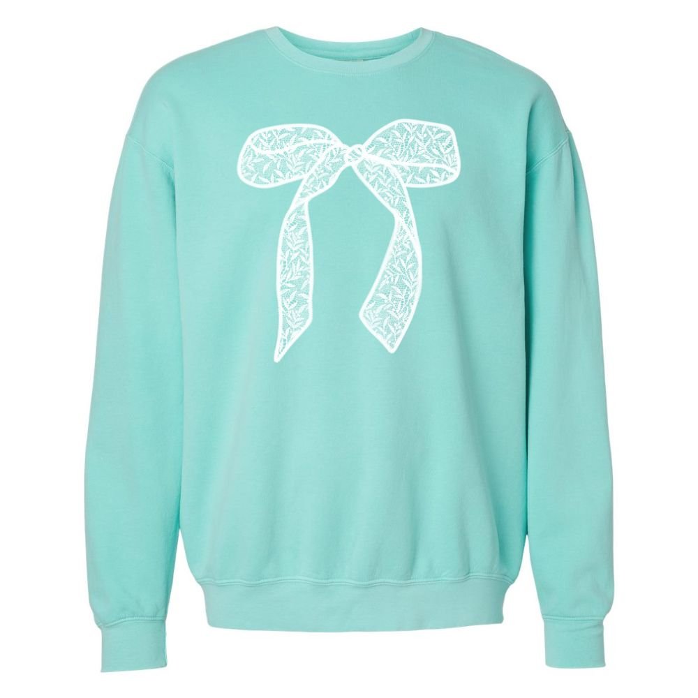 Bow 'Lace It Up' Lightweight Sweatshirt - themonogram manor 