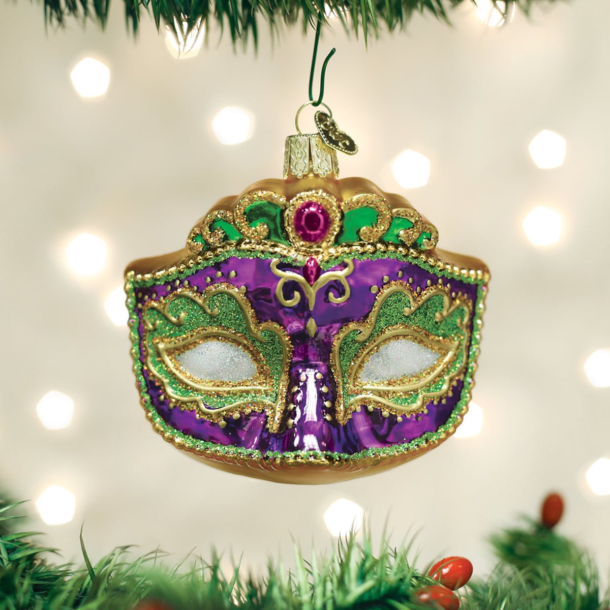 Mardi Gras Mask Ornament - themonogram manor 