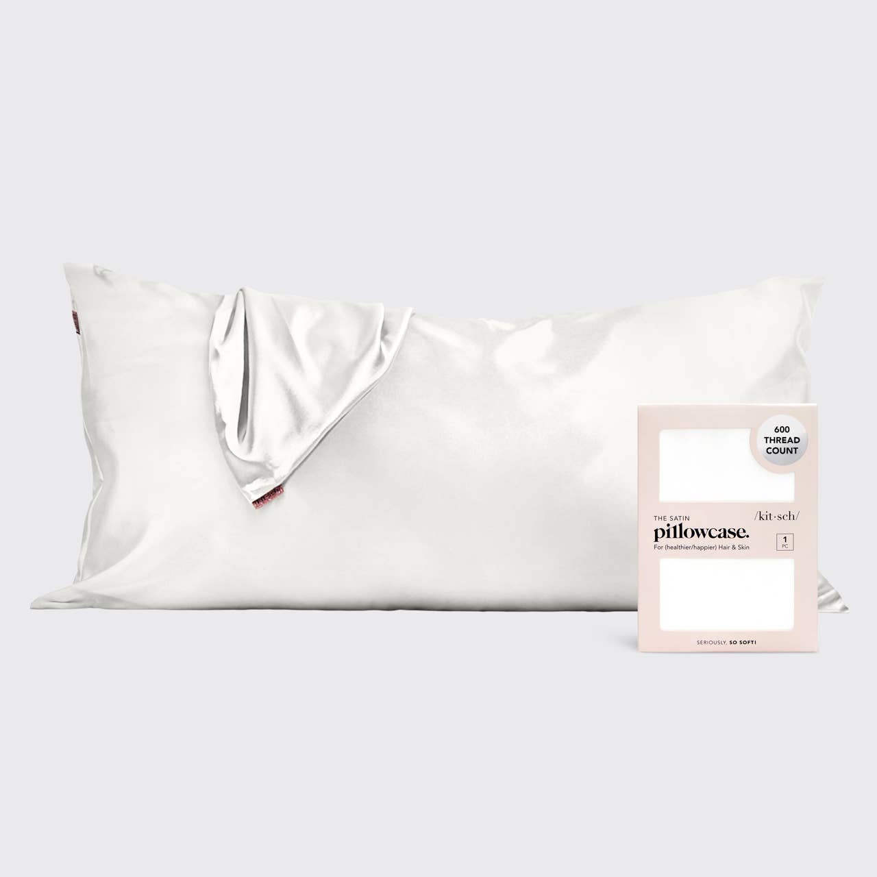 Satin Pillowcase King - Ivory - themonogram manor 