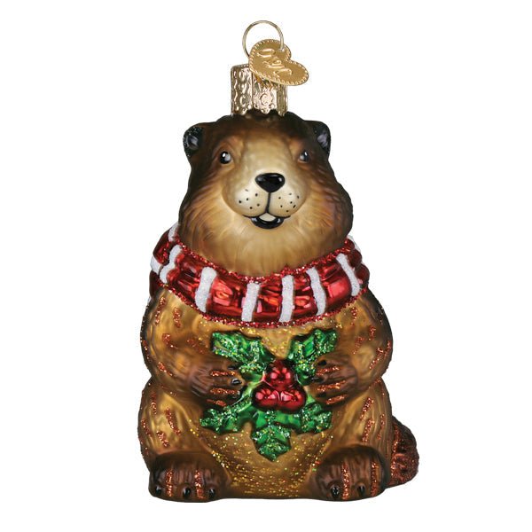 Merry Marmot Ornament - themonogram manor 
