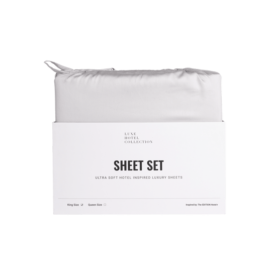 Sateen Cotton Nightfall Sheet Set - themonogram manor 
