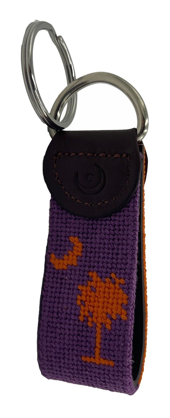 Key Fob - Palmetto Moon Orange Purple Combo - themonogram manor 