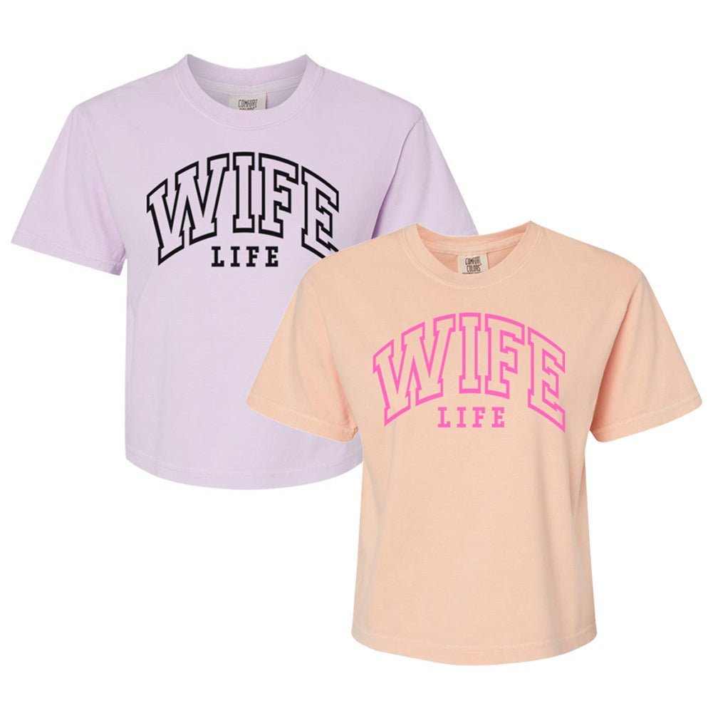 'Wife Life' Boxy T-Shirt - themonogram manor 