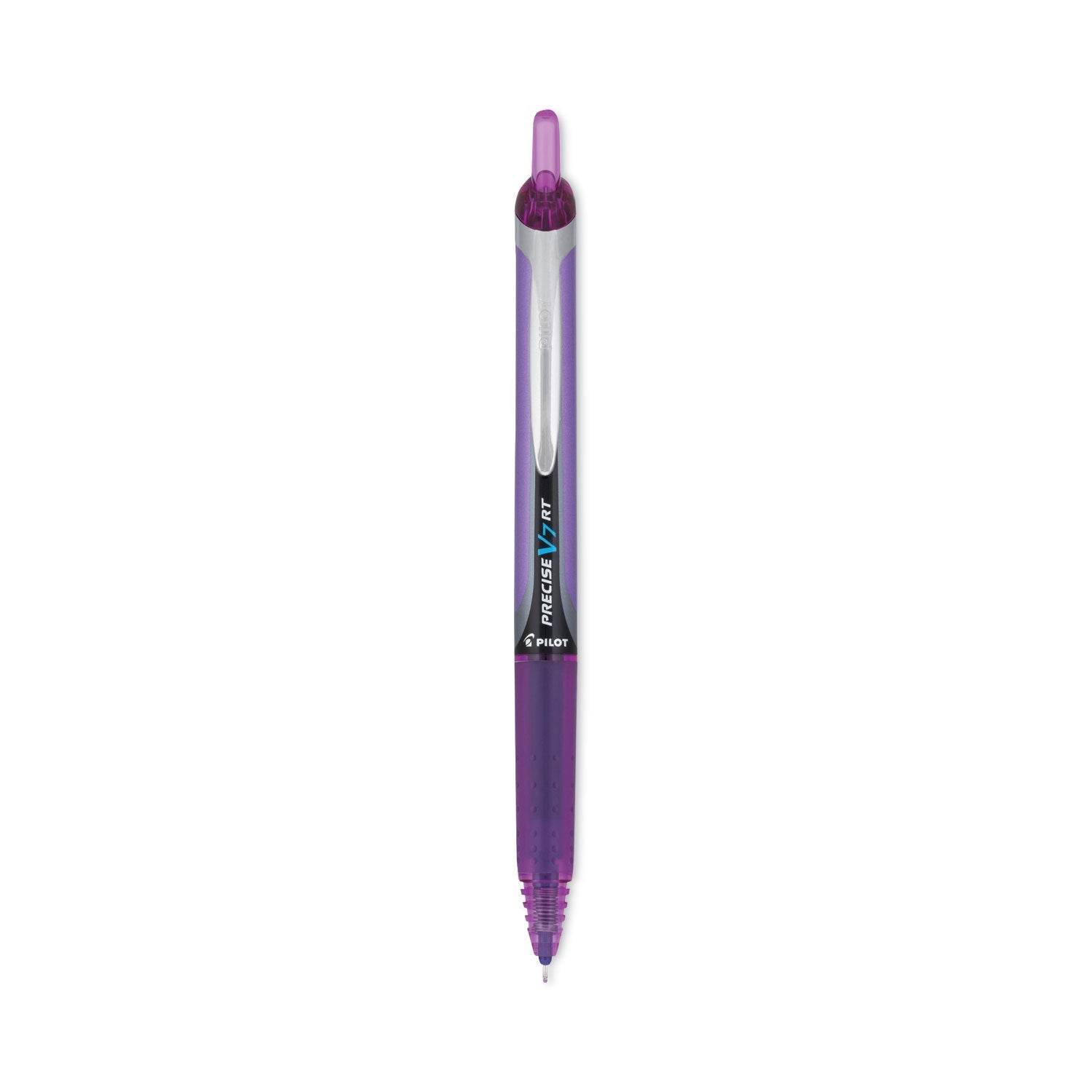 Pilot Precise V7RT Roller Ball Pen, Retractable, Fine 0.7 mm, Purple Ink, Purple Barrel - themonogram manor 