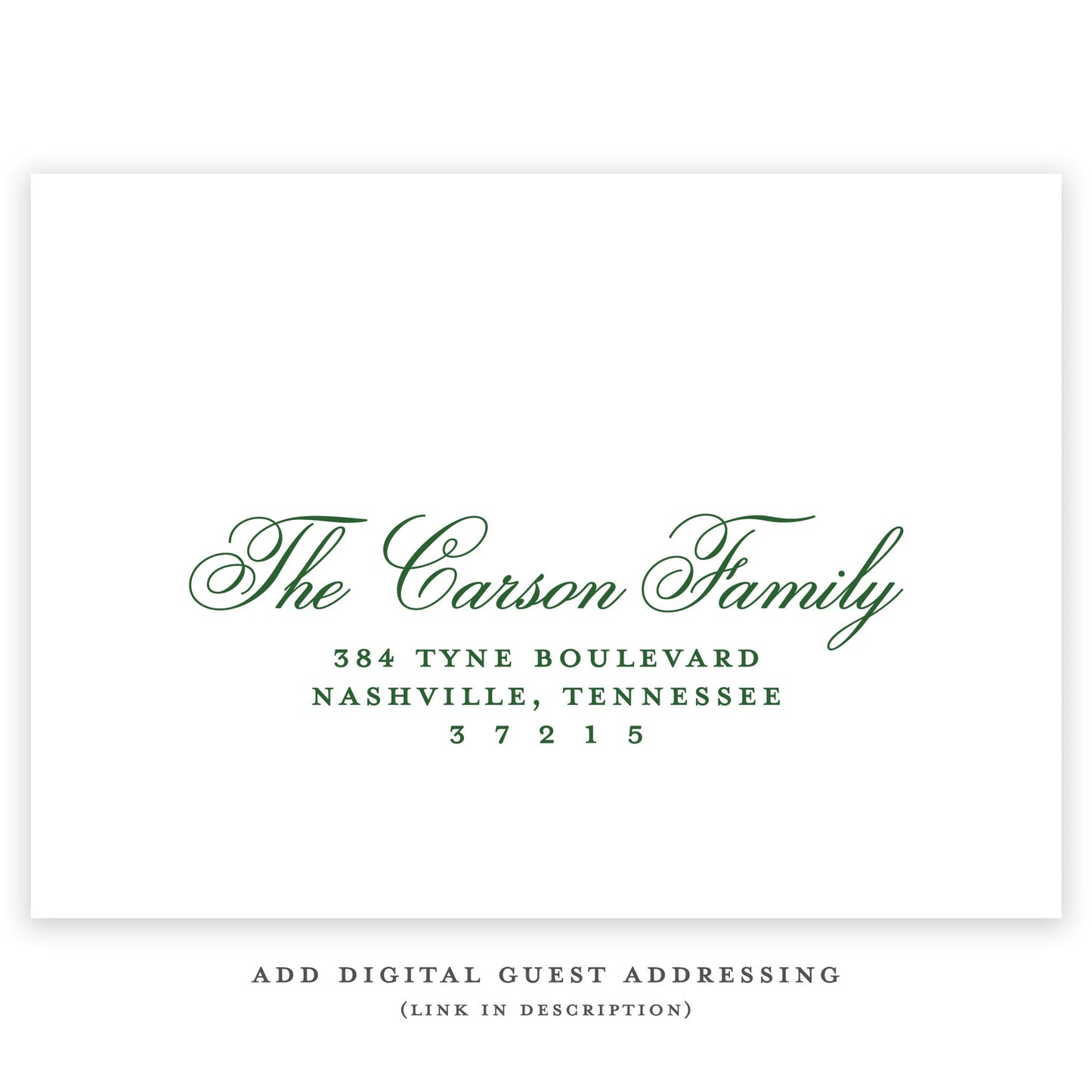christmas tartan landscape holiday card - themonogram manor 