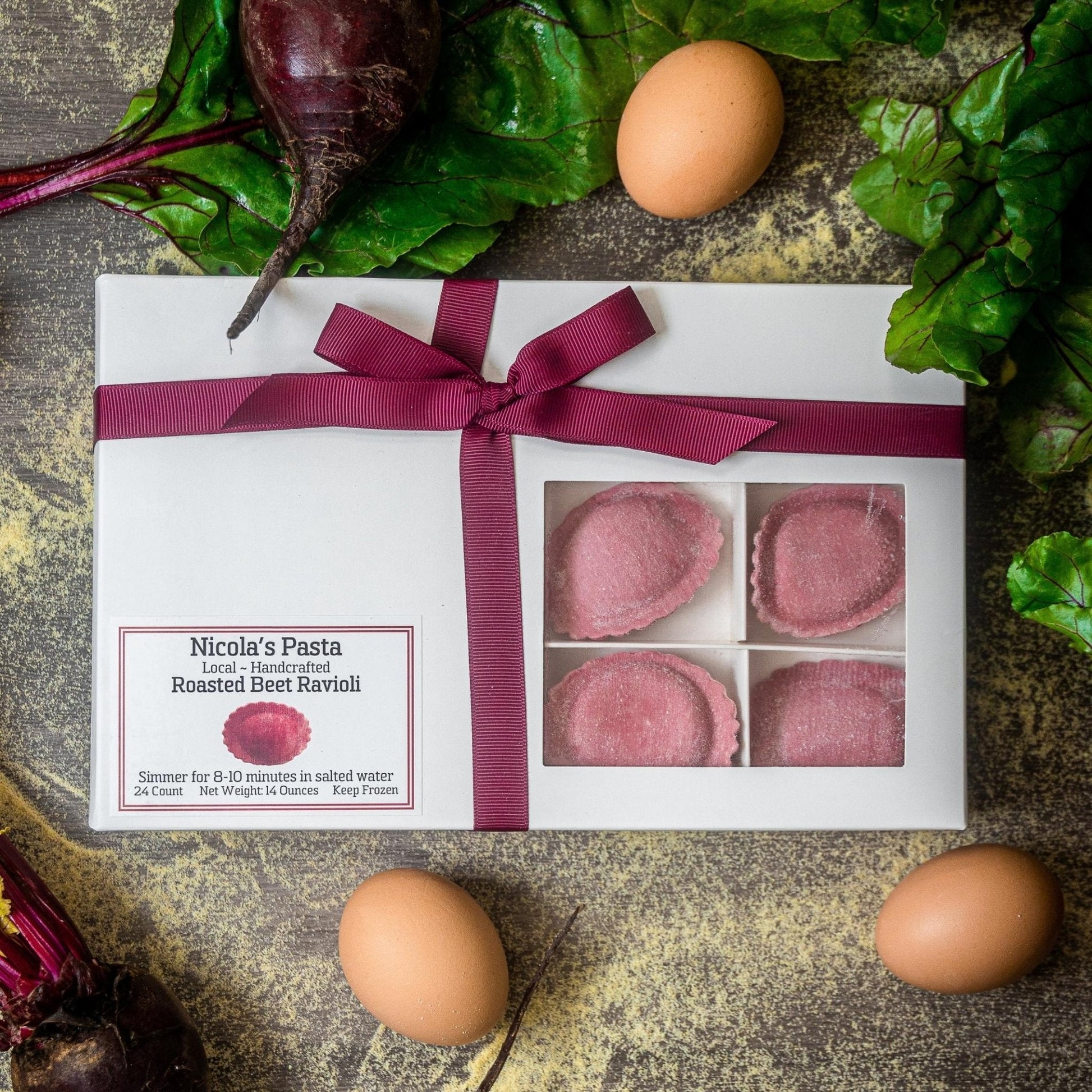 Roasted Beet Ravioli - themonogram manor 