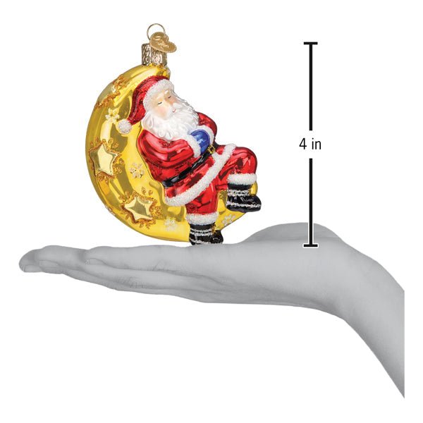 Moonlight Santa Ornament - themonogram manor 