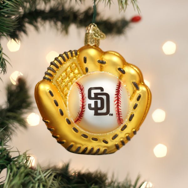 Padres Baseball Mitt Ornament - themonogram manor 