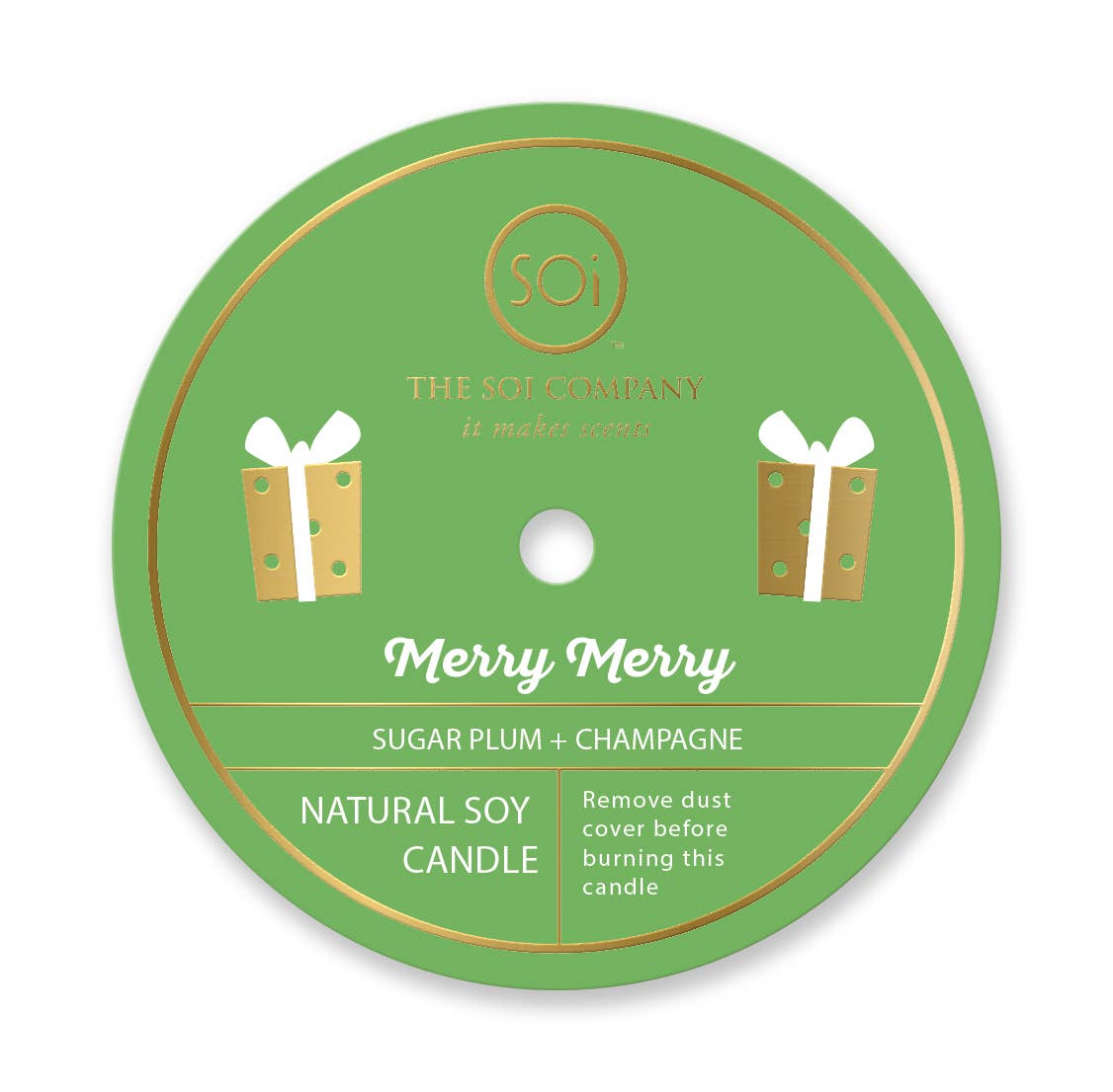 Merry Merry 12oz Icon Candle - themonogram manor 