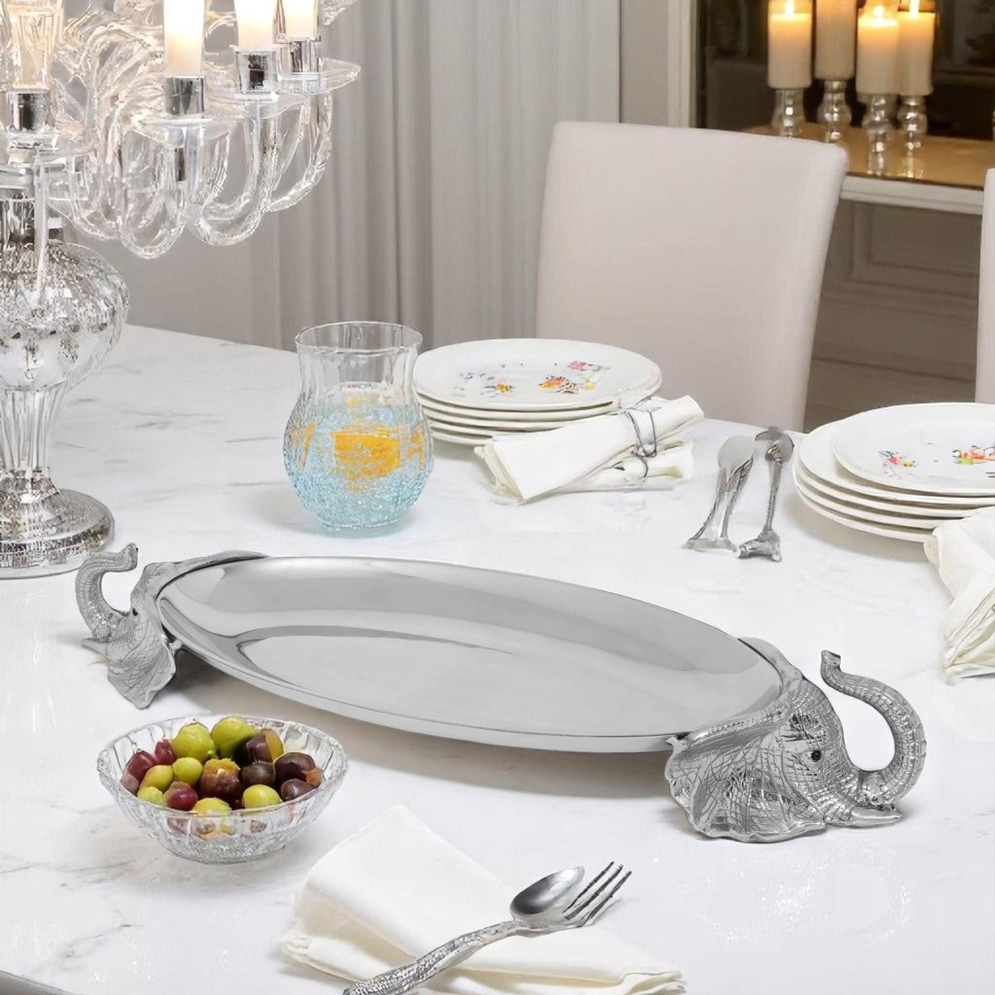 Elephant Centerpiece Tray - themonogram manor 