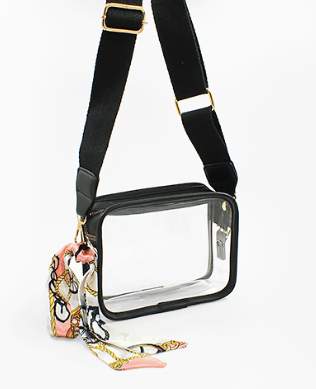 Clear Bag - Black - themonogram manor 