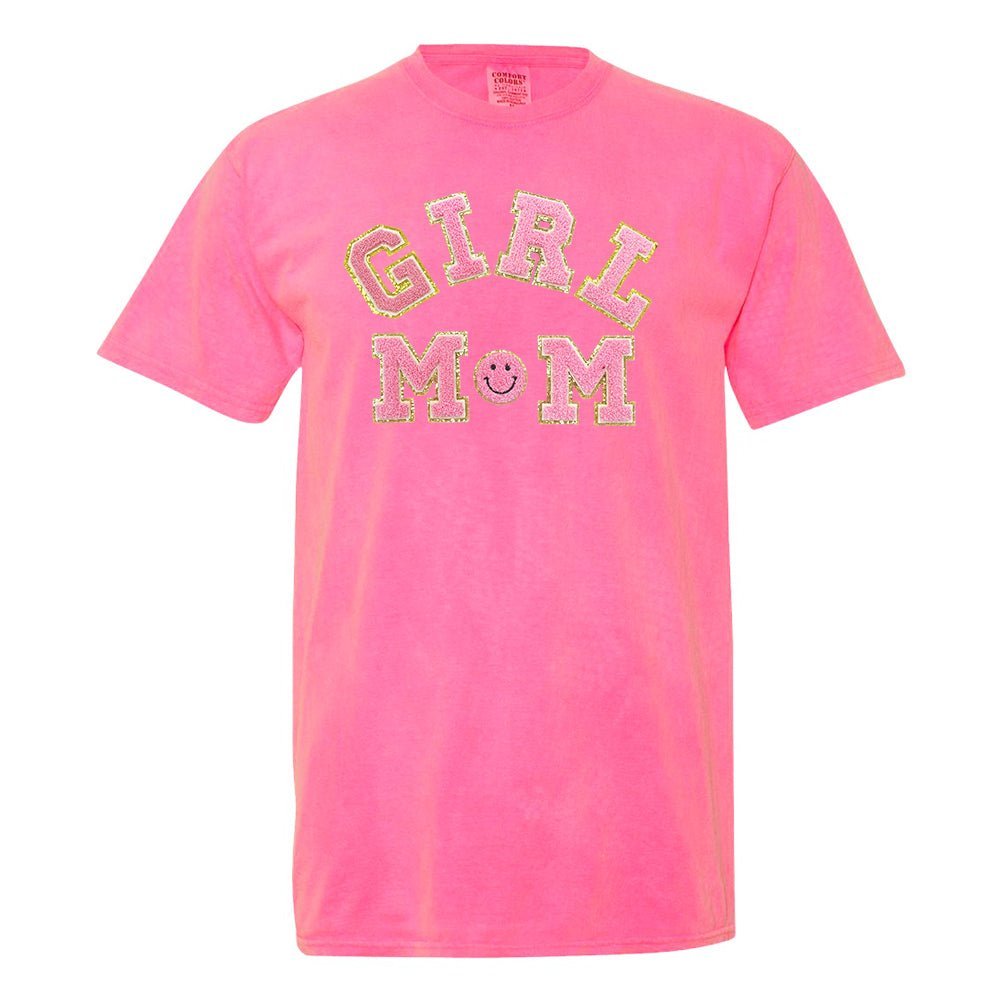 Girl Mom Letter Patch T-Shirt - themonogram manor 