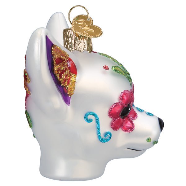 Dia De Los Muertos Dog Ornament - themonogram manor 