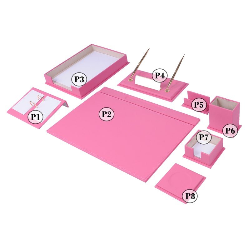 MOOG Desk Organizers And Accessories - Fully Customizable - 10 PCS - themonogram manor 