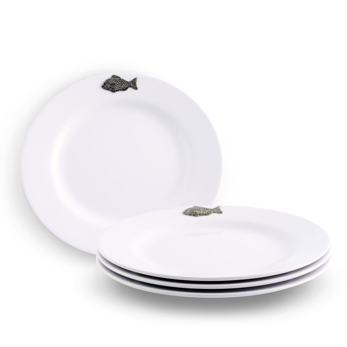 Fish Melamine Lunch Plates - Set of 4 - themonogram manor 