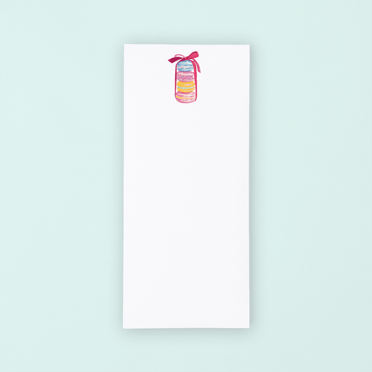Macarons With Ribbon Lists Pad - themonogram manor 