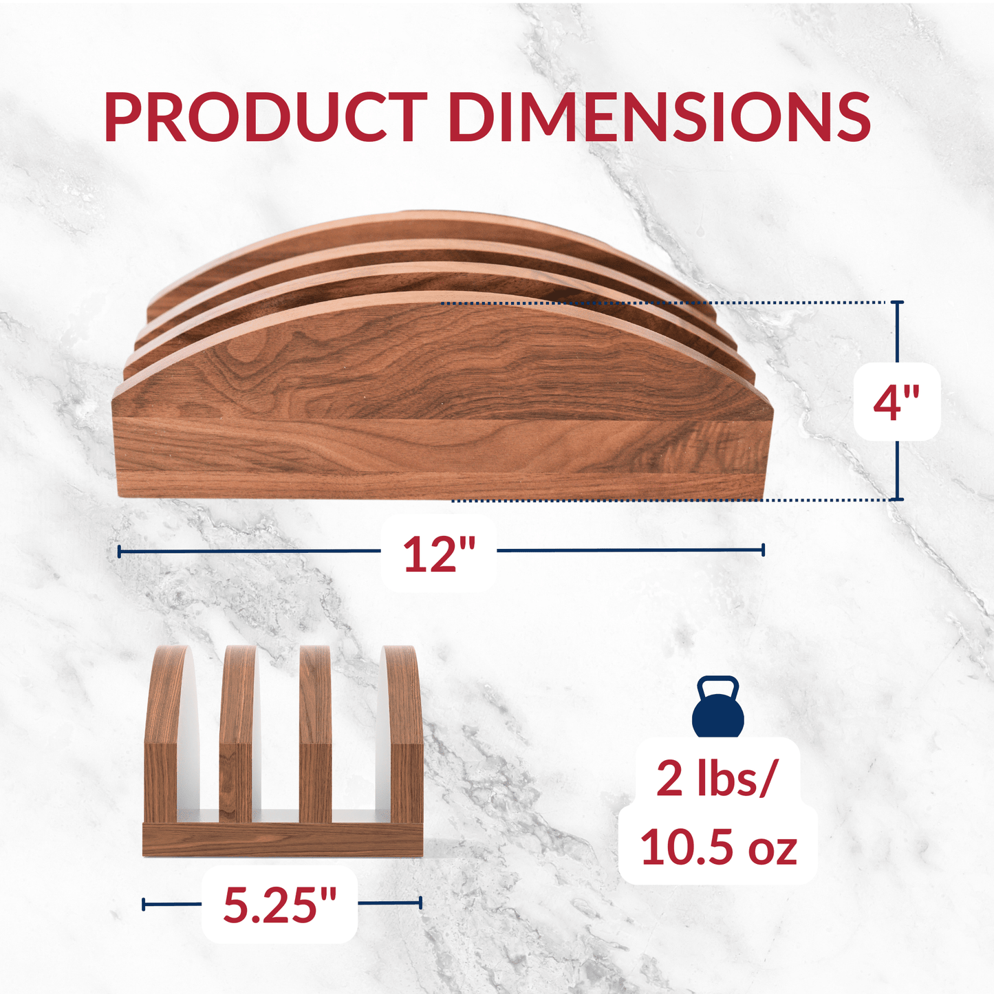 Premium Walnut Cutting Board Holder - Sturdy & Stylish - themonogram manor 
