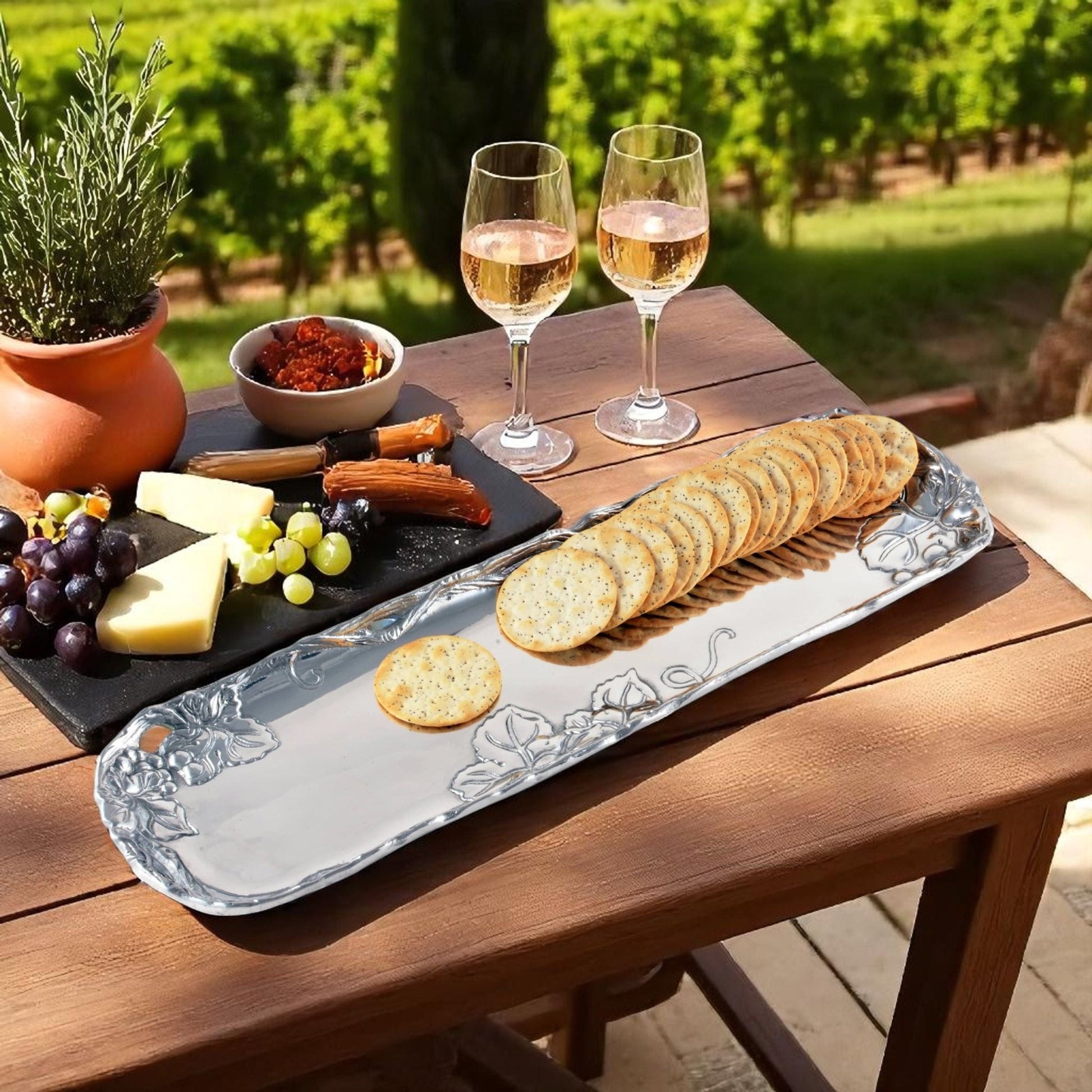 Grape Vineyard Oblong Tray - themonogram manor 