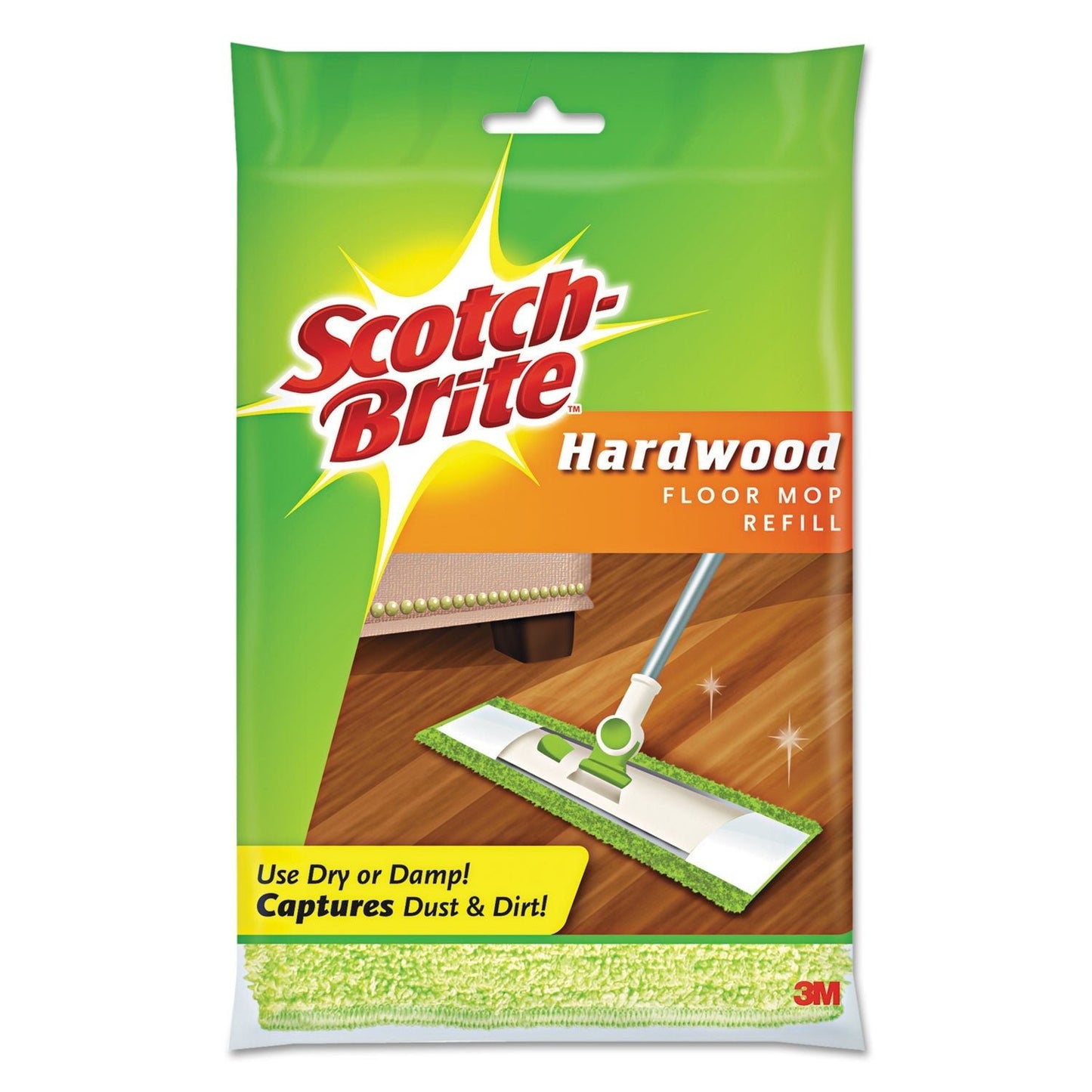 Scotch - Brite Hardwood Floor Mop Refill, Microfiber - themonogram manor 