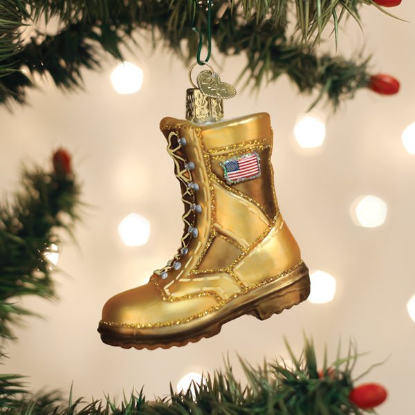 Military Boot Ornament - #themonogram manor #
