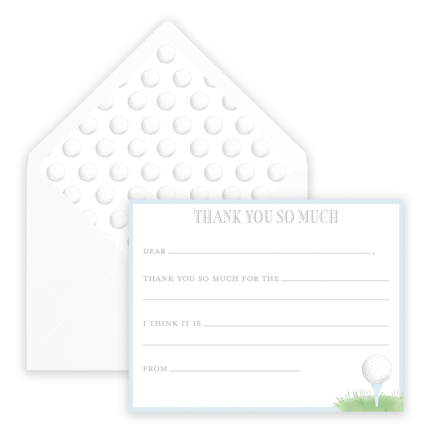 golf par - tee fill - in thank you note - themonogram manor 
