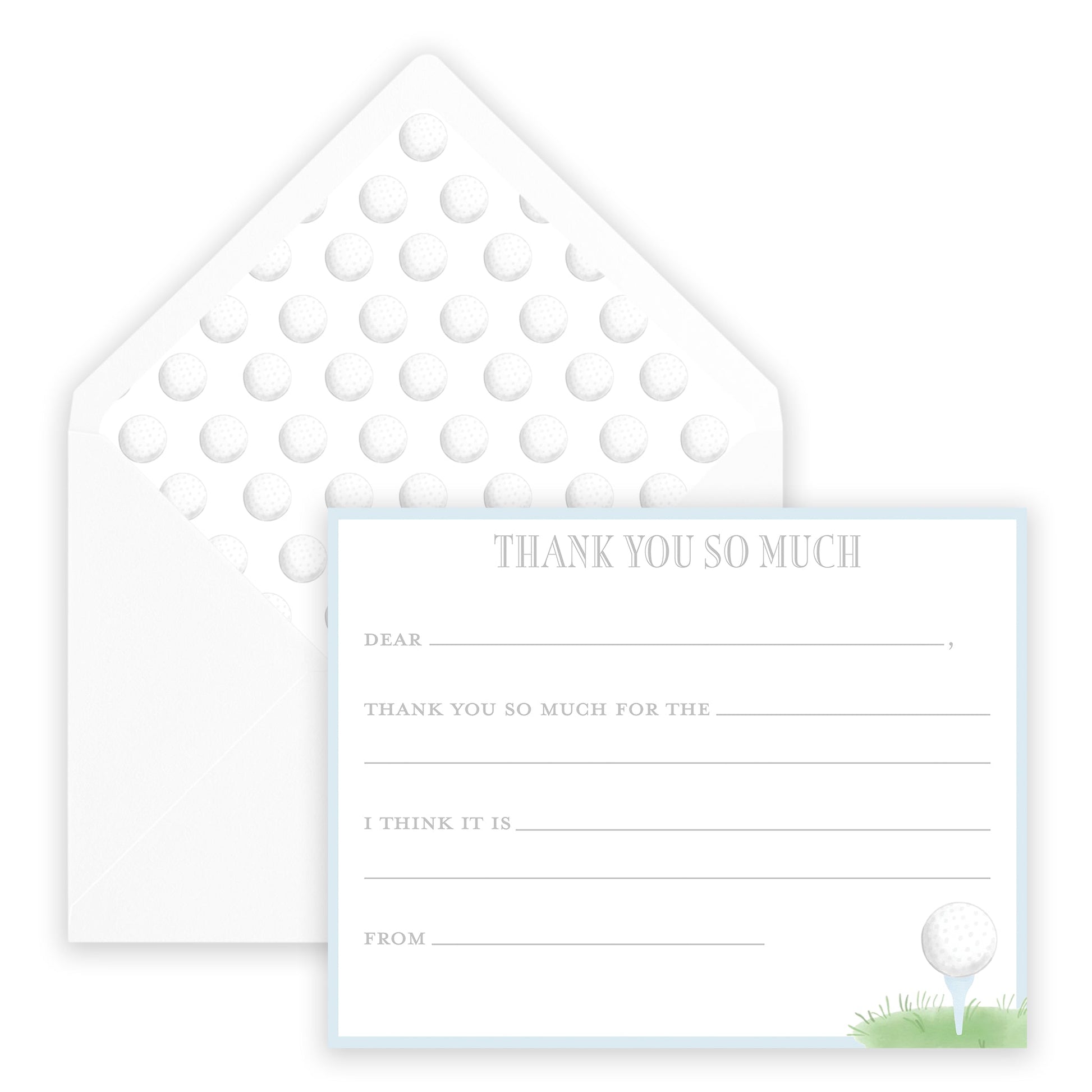 golf par - tee fill - in thank you note - themonogram manor 