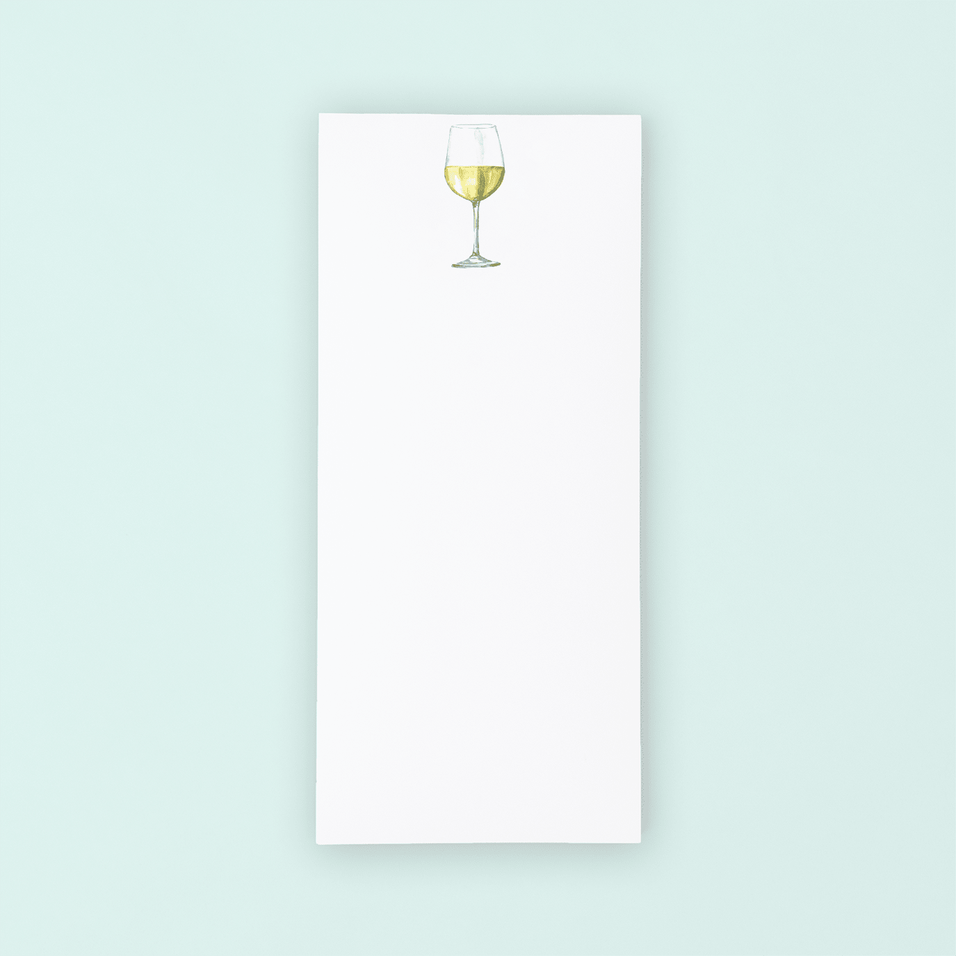 White Wine Glass Lists Pad - themonogram manor 