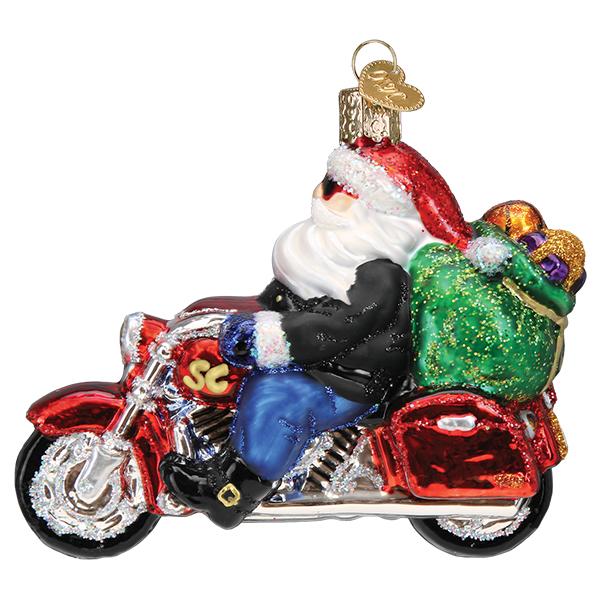 Biker Santa Ornament - themonogram manor 