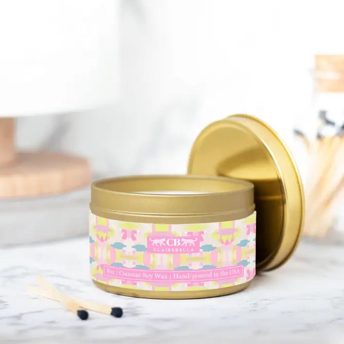 Tin Candle - Mila Citrus (Vanilla Bean) - themonogram manor 