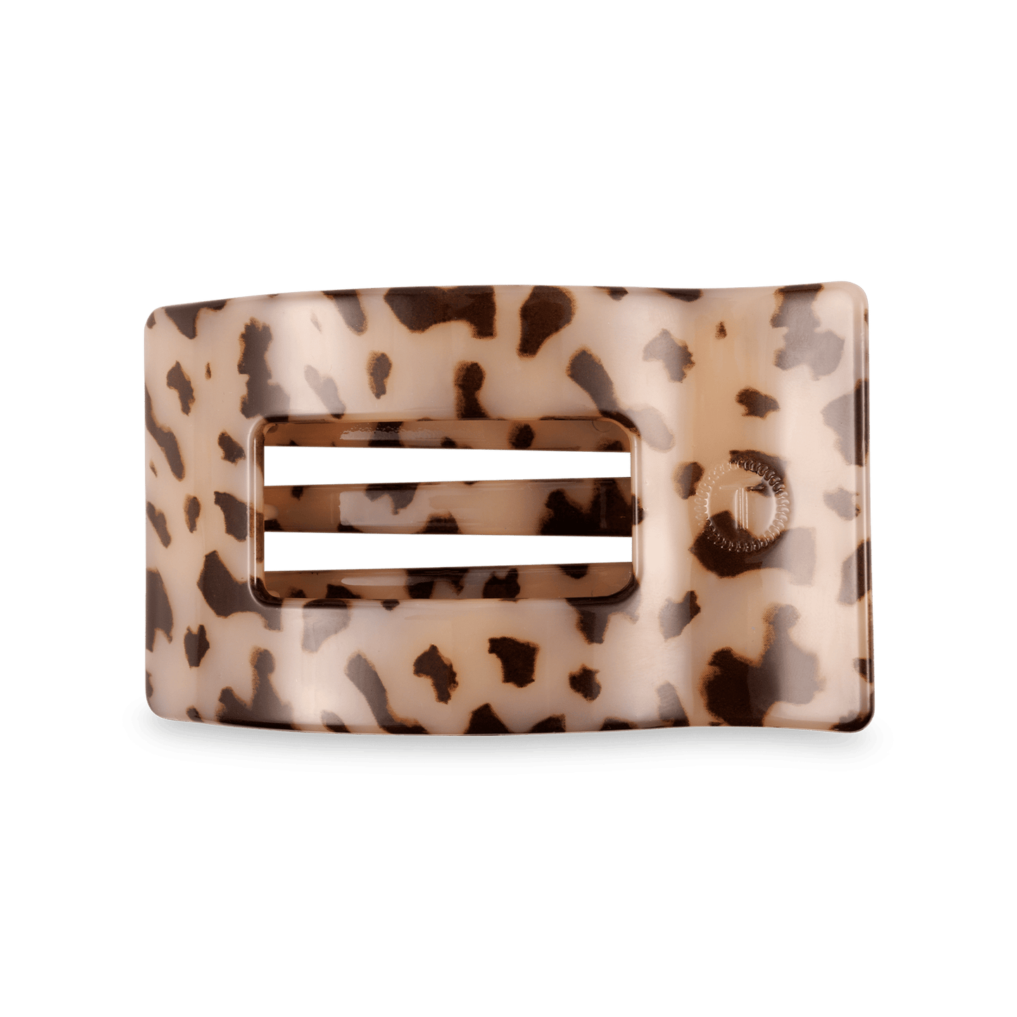 Blonde Tortoise Medium Flat Rectangle Hair Clip - themonogram manor 