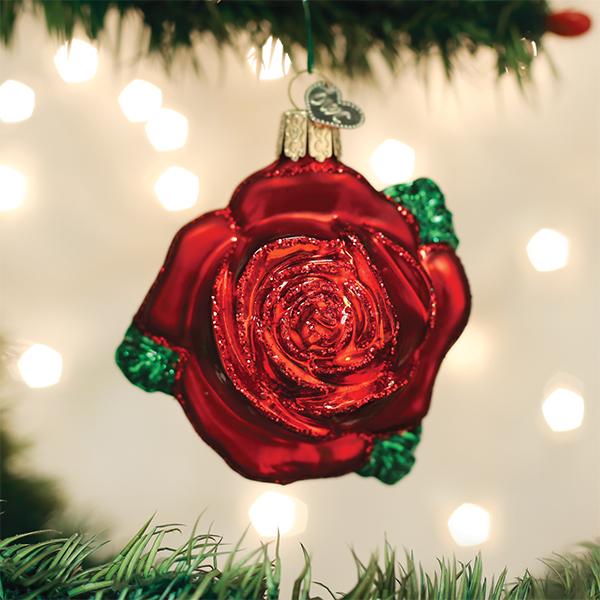 Red Rose Ornament - themonogram manor 