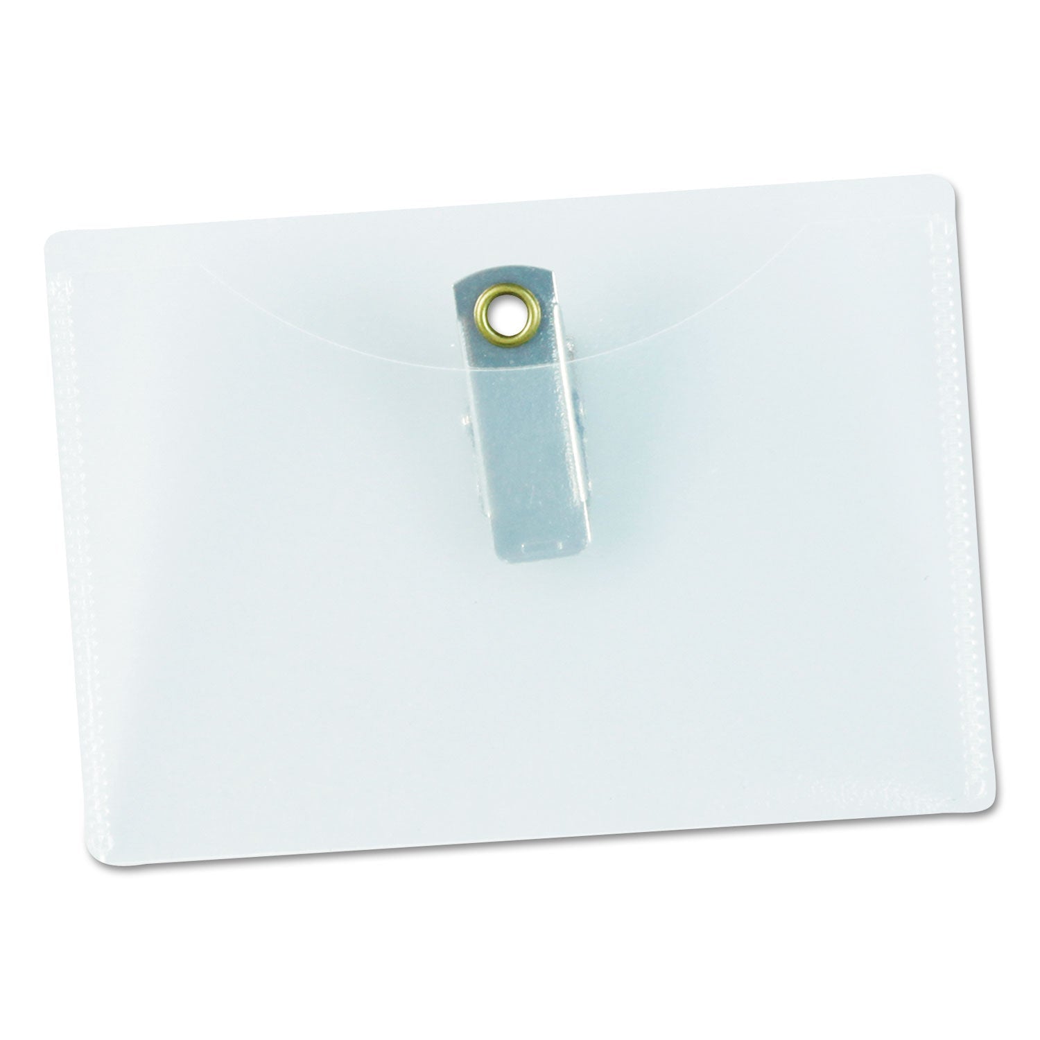 Universal Clear Badge Holders w/Garment - Safe Clips, 2 1/4 x 3 1/2, White Inserts, 50/Box - themonogram manor 