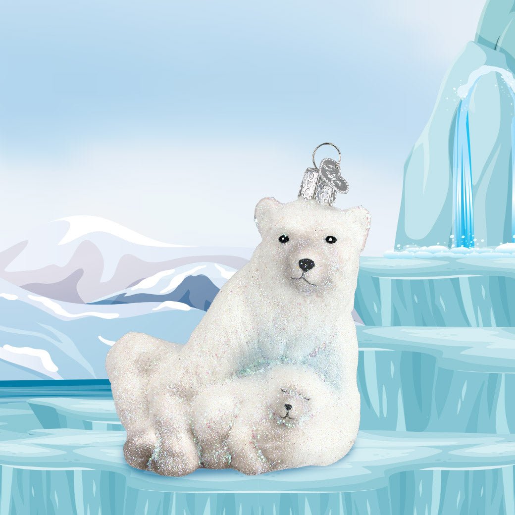 Polar Bear With Cub - #themonogram manor #